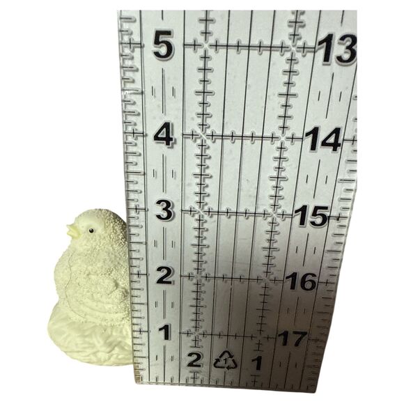 Dept 56 Snowbird Figurine Easter 1994 Taiwan ROC White Textured Bird Vintage - Picture 4 of 5